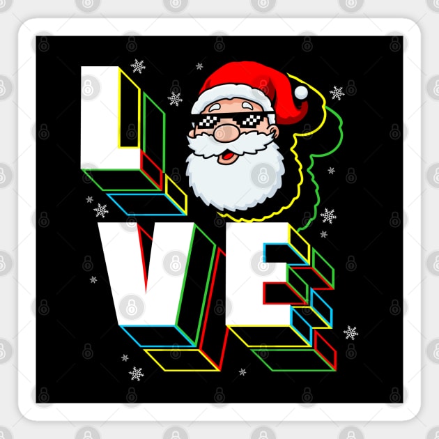 santa in love Magnet by spoilerinc